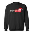 Stay Sober Santa Hat Sweatshirt