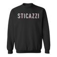 Sticazzi Pixel Glitch Phrase Saying Ironic Written Sweatshirt