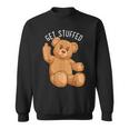 Get Stuffed Angry Teddy Bear Stuffed Bear Hipster Hip-Hop Sweatshirt