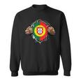 Super Portuguese Heritage Proud Portugal Roots Flag Sweatshirt