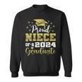 Super Proud Niece Of 2024 Graduate Awesome Family College Sweatshirt