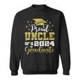 Super Proud Uncle Of 2024 Graduate Awesome Family College Sweatshirt