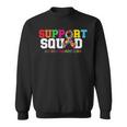 Support Squad Autism Awareness Multicolor Ribbon Sweatshirt