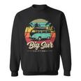Surfer Big Sur California Beach Vintage Van Surf Sweatshirt