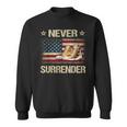 Never Surrender Gold Sneakers Pro Trump 2024 Sweatshirt