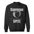 Surviving Purely Out Of Spite Heart With Devil Horns Sweatshirt