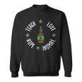 Teach Love Hope Inspire Cbd Oil Vintage Hemp Weed Quote Sweatshirt
