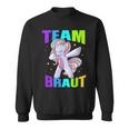 Team Braut Einhorn Hochzeit Unicorn Junggesellenabschied Sweatshirt