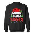 Team Santa Christmas Lights Family Pajamas Matching Sweatshirt