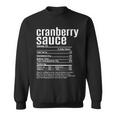 Thanksgiving Christmas Cranberry Sauce Nutritional Facts Sweatshirt