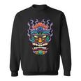 Tiki Mask Hawaiian Luau Talisman Tiki Totem Hawaii Sweatshirt