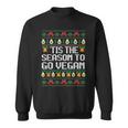 Tis Season To Go Vegan Christmas Ugly Xmas Vintage Sweatshirt