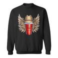 Tobi Red Solo Cup With Wings Cowboy Hat Sweatshirt