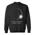 Total Eclipse 2017 And 2024 Totality Sweatshirt