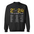 Total Solar Eclipse 2024 The Illinois Tour Totality Path Sweatshirt Total Solar Eclipse 2024 The Illinois Tour Totality Path Sweatshirt