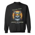 Total Solar Eclipse 2024 Lancaster New Hampshire Cat Lover Sweatshirt