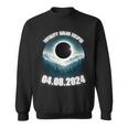 Total Solar Eclipse 2024 Path Of American Mountains View Ar Sweatshirt