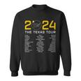 Total Solar Eclipse 2024 The Texas Tour Totality Path Sweatshirt