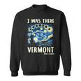 Total Solar Eclipse 2024 Vermont Starry Night Painting Sweatshirt