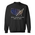 Total Solar Eclipse Map Of The Usa 4082024 Sweatshirt