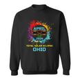 Total Solar Eclipse Ohio 2024 Colorful Eclipse 040824 Sweatshirt