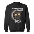 Totality Solar Eclipse 2024 Cat Moon Sun Earth April Sweatshirt