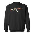 Tropical Gun Lover Firearm Beach Cute Hawaiian Aloha Ak-47 Sweatshirt