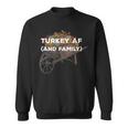 Türkei Af Thanksgiving Familie Truthahn Tagerwandte Papa Witze Sweatshirt