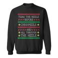 Twas The Nizzle Before Christmas Hip Hop Rap GangstaSweatshirt