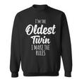 Twins Matching Birthday Outfit For Twins Oldest Twin Sweatshirt