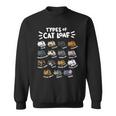 Types Of Cat Loaf Kitten Bread Lover Foodie Cute Pet Cat Sweatshirt