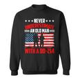 Never Underestimate An Old Man With A Dd214 Veterans Day Sweatshirt