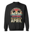Never Underestimate Old Man With Pickleball Paddle April Sweatshirt