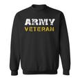 Us Army Veterans Distressed Font Sweatshirt