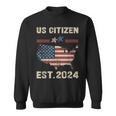 Us Citizen Est 2024 Immigrant New American Citizenship Party Sweatshirt