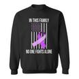 Usa Flag Alzheimer Ribbon Alzheimer Disease Awareness Sweatshirt