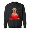 Valentines Day Golden Doodle Heart Dog Lovers Sweatshirt