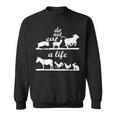 Vegan Animal Do Not Eat Life Raw Diet Vegi Sweatshirt