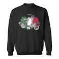 Vespa Scooter Vintage Retro Italian Flag Sweatshirt