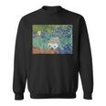 Vincent Van Hog's Irises And Also A Hedgehog Graphic Sweatshirt