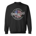 Vintage 1966 Flag Stamp 58Th Birthday 58 Year Old Sweatshirt