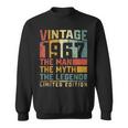 Vintage 1967 The Man The Myth The Legend 57Th Years Birthday Sweatshirt