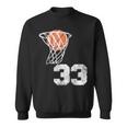 Vintage Basketball Jersey Number 33 Player Number Sweatshirt