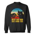 Vintage Best Cat Dad Ever Cat Daddy Father Day Sweatshirt