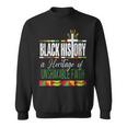Vintage Black History A Heritage Of Unshakable Faith Bhm Sweatshirt