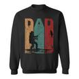 Vintage Fishing Dad Silhouette Father's Day Retro Sweatshirt