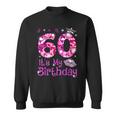 Vintage Happy 60 It's My Birthday Crown Lips 60Th Birthday Sweatshirt