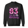 Vintage Happy 83 It's My Birthday Crown Lips 83Rd Birthday Sweatshirt