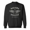 Vintage Megs Nakama Clay Gas Station Logo Sweatshirt