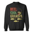 Vintage Reel Cool Grandpa Father's Day Grandfather Fishing Sweatshirt